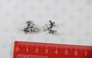 Розетка для бус 50 шт под черный никель