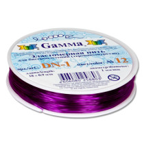 " Zlatka" / " Gamma" Резинка для бисера DN- 1 d 1 мм 18 м №14 белый