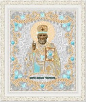 "Св. Николай Чудотворец" Рисунок на ткани