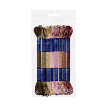 Нитки для вышивания Gamma набор мулине VM- 08 100% вискоза 8 x 8 м №09 Северная сказка