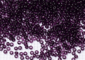 Бисер Чехия круглый 08/0 50 г 20060h прозрачный сиреневый квадратное отверстие