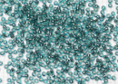 Бисер Япония MIYUKI Seed Beads 15/0 5г 1424 окрашенный бирюзовый серебряная линия внутри